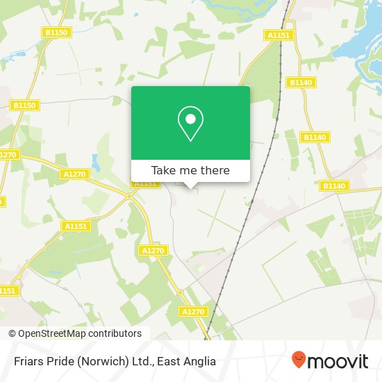 Friars Pride (Norwich) Ltd. map
