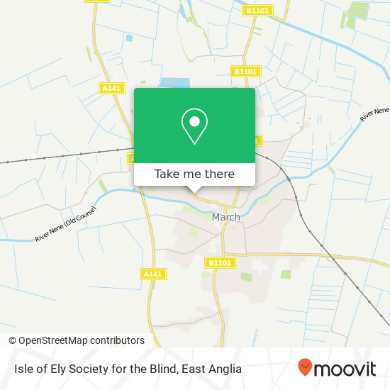 Isle of Ely Society for the Blind map