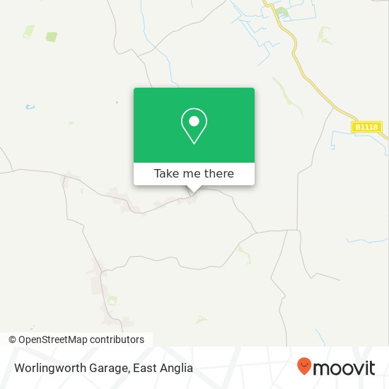 Worlingworth Garage map