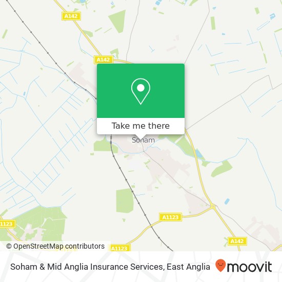 Soham & Mid Anglia Insurance Services map