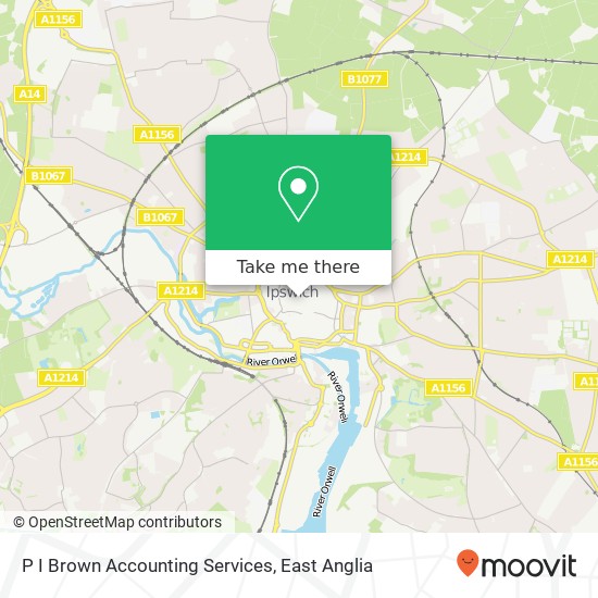 P I Brown Accounting Services map