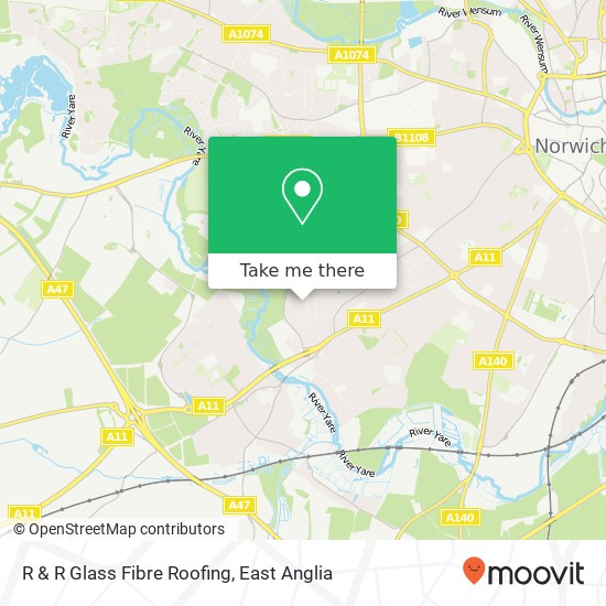 R & R Glass Fibre Roofing map