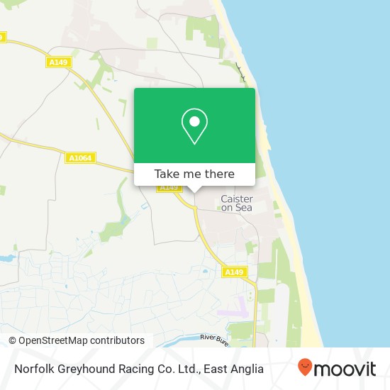 Norfolk Greyhound Racing Co. Ltd. map