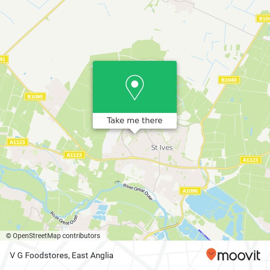 V G Foodstores map