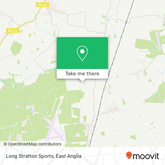 Long Stratton Sports map