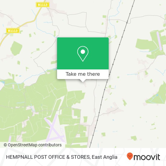 HEMPNALL POST OFFICE & STORES map