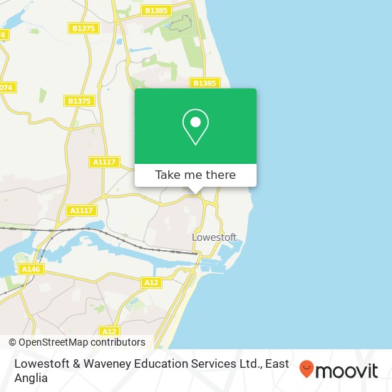 Lowestoft & Waveney Education Services Ltd. map