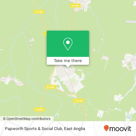 Papworth Sports & Social Club map
