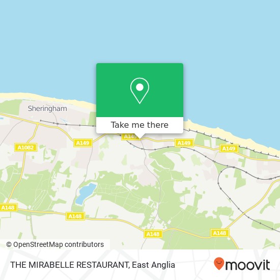 THE MIRABELLE RESTAURANT map