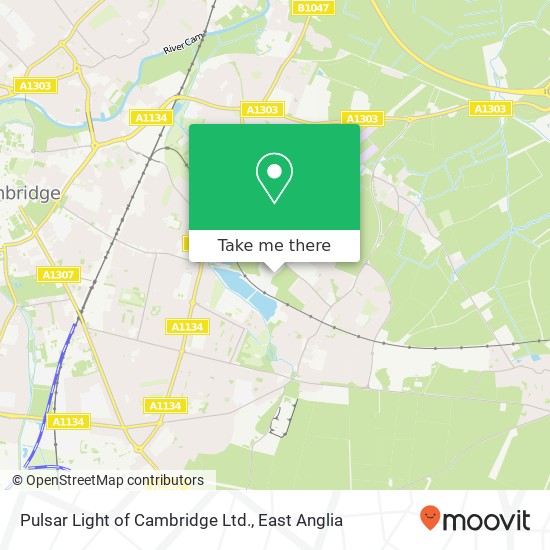 Pulsar Light of Cambridge Ltd. map