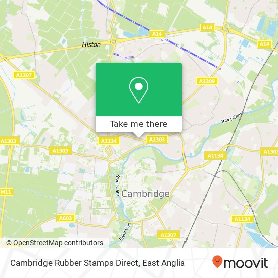 Cambridge Rubber Stamps Direct map