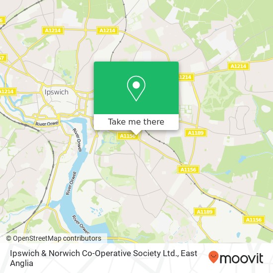 Ipswich & Norwich Co-Operative Society Ltd. map
