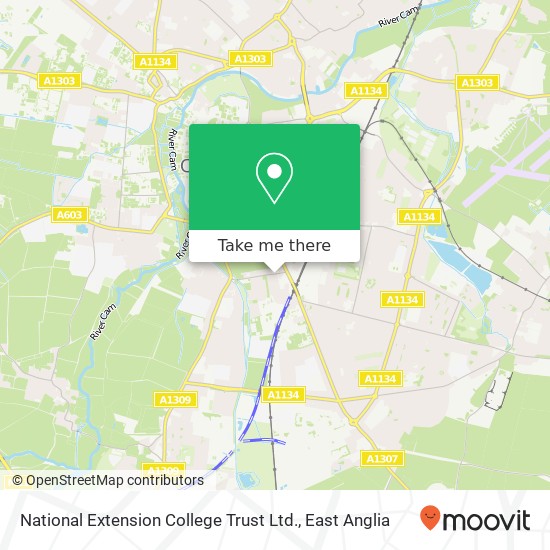 National Extension College Trust Ltd. map
