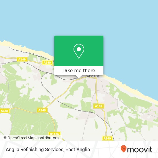 Anglia Refinishing Services map