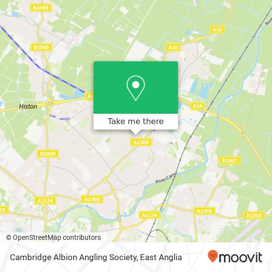 Cambridge Albion Angling Society map