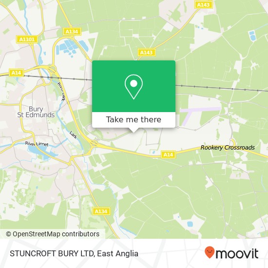 STUNCROFT BURY LTD map