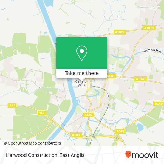 Harwood Construction map