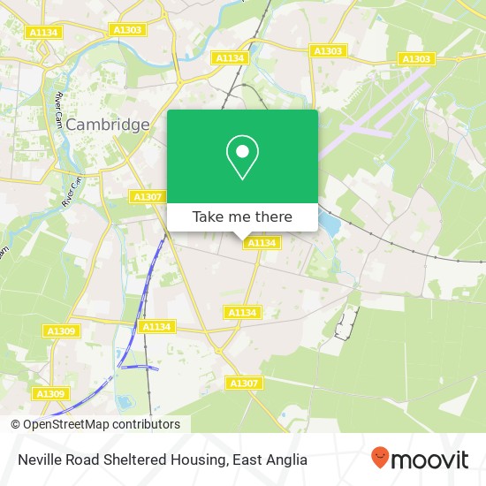 Neville Road Sheltered Housing map