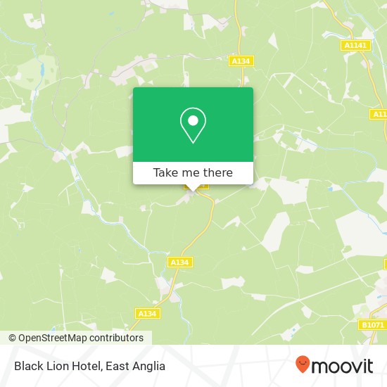 Black Lion Hotel map