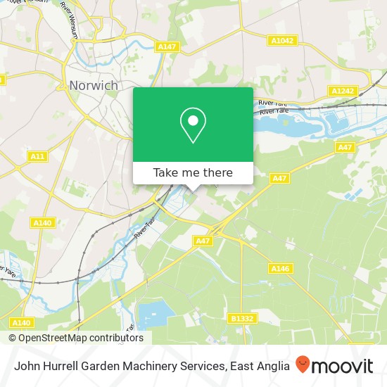 John Hurrell Garden Machinery Services map