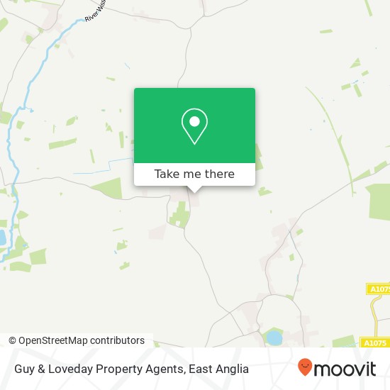 Guy & Loveday Property Agents map