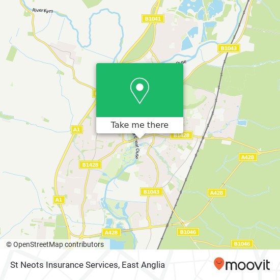 St Neots Insurance Services map