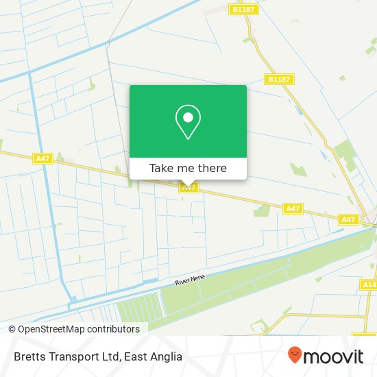 Bretts Transport Ltd map