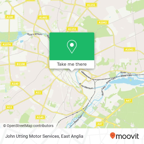 John Utting Motor Services map