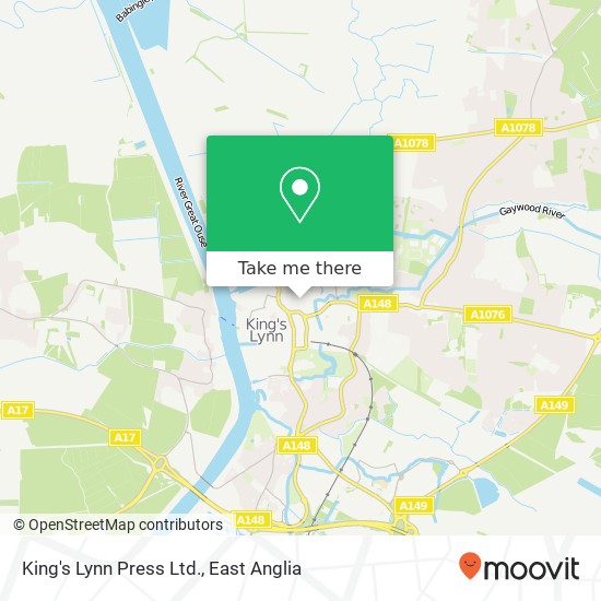 King's Lynn Press Ltd. map