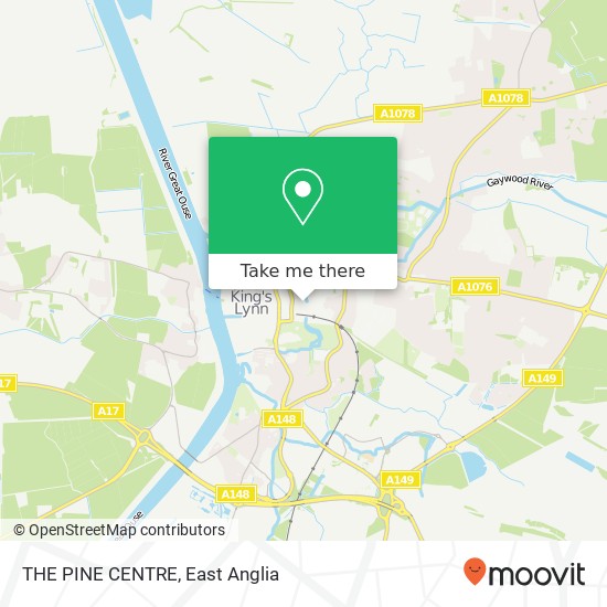 THE PINE CENTRE map