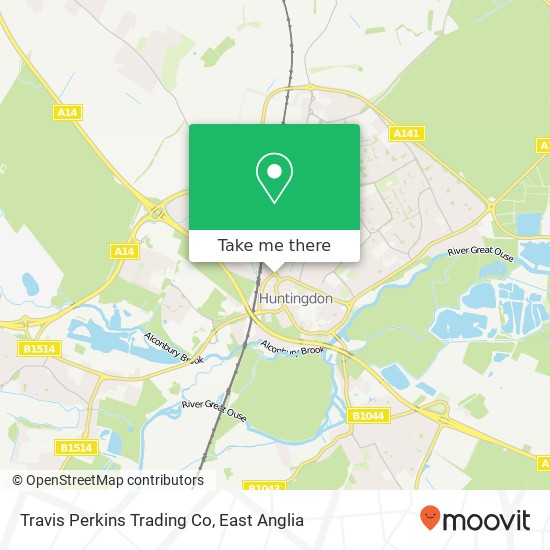 Travis Perkins Trading Co map