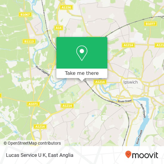 Lucas Service U K map