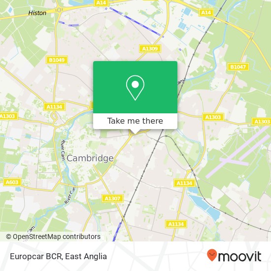 Europcar BCR map