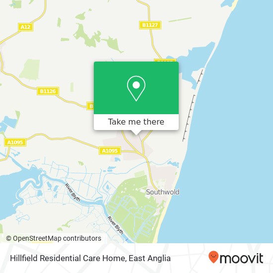 Hillfield Residential Care Home map