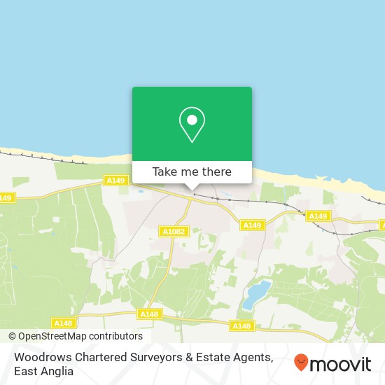 Woodrows Chartered Surveyors & Estate Agents map