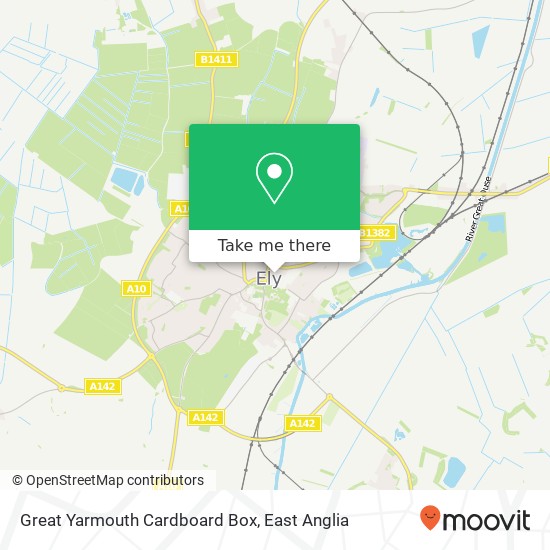 Great Yarmouth Cardboard Box map
