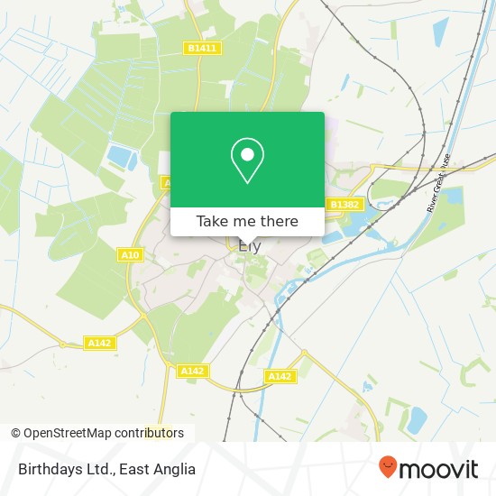 Birthdays Ltd. map