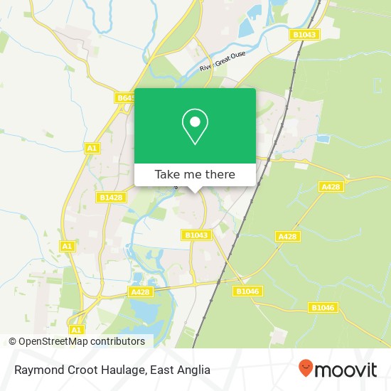 Raymond Croot Haulage map