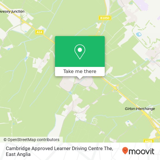 Cambridge Approved Learner Driving Centre The map