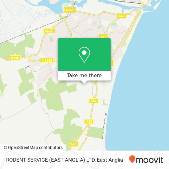 RODENT SERVICE (EAST ANGLIA) LTD map