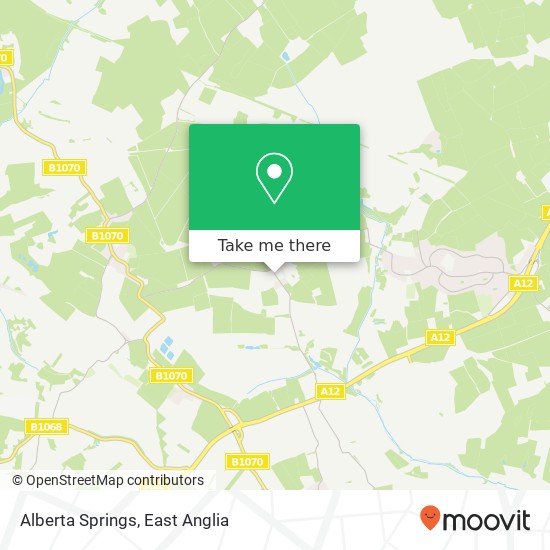 Alberta Springs map