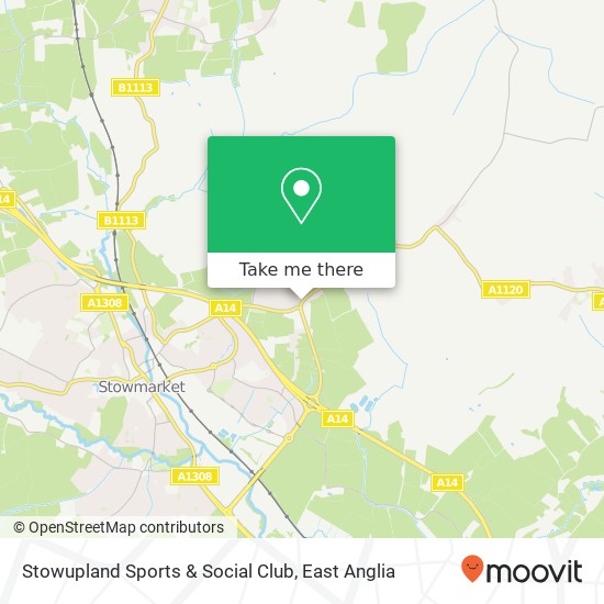 Stowupland Sports & Social Club map