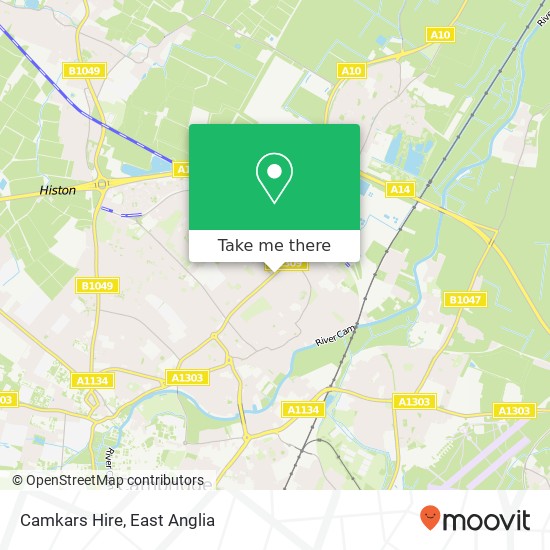 Camkars Hire map