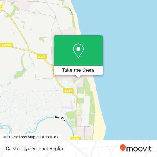 Caister Cycles map