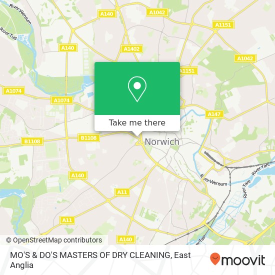 MO'S & DO'S MASTERS OF DRY CLEANING map