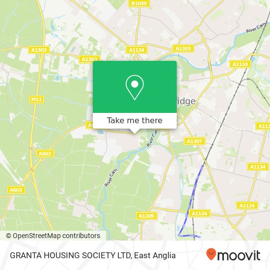 GRANTA HOUSING SOCIETY LTD map