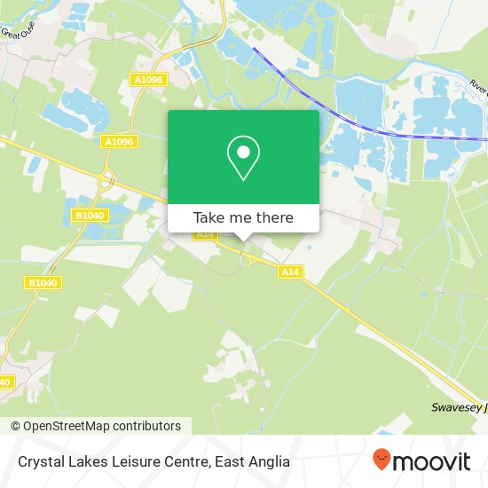 Crystal Lakes Leisure Centre map
