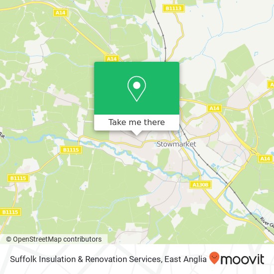 Suffolk Insulation & Renovation Services map