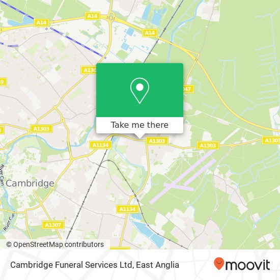 Cambridge Funeral Services Ltd map
