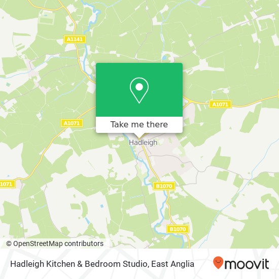 Hadleigh Kitchen & Bedroom Studio map